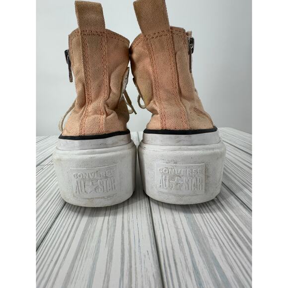 Converse Chuck Lugged Lift Hi Platform Sneaker Coral Canvas Kids Size 4 A03968C - Picture 5 of 8